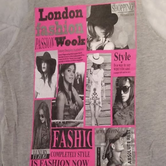 Art Deco London Fashion Week Print Muscle Tank Top - Picture 2 of 7